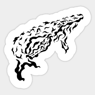 Whale Art Sticker